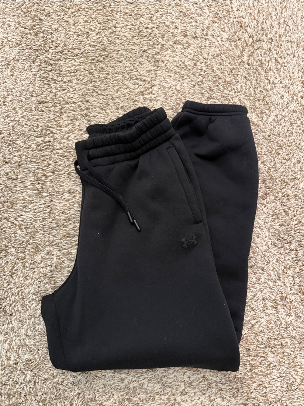 Under Armour Black Jogger Sweatpants with Logo